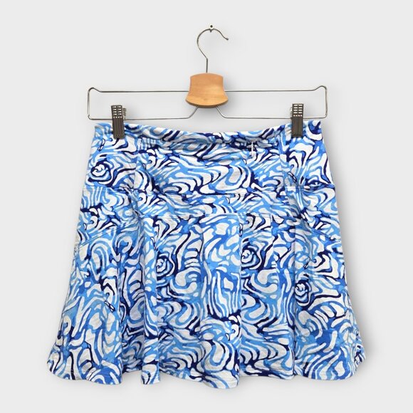IBKUL Golf Women's Skort Floral Print (Blue/White) - Small - Picture 2 of 2